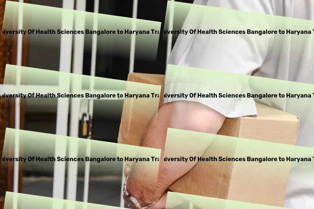 Rajiv Gandhi University Of Health Sciences Bangalore to Haryana Transport Heavy machinery transport