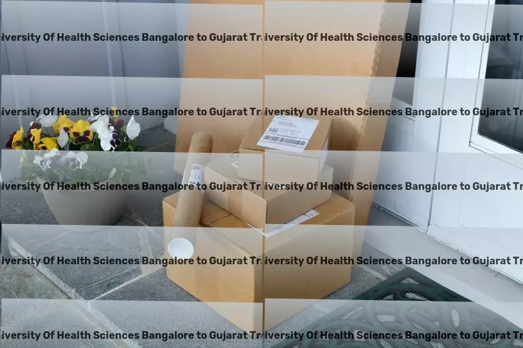 Rajiv Gandhi University Of Health Sciences Bangalore to Gujarat Transport Full-scale parcel shipment