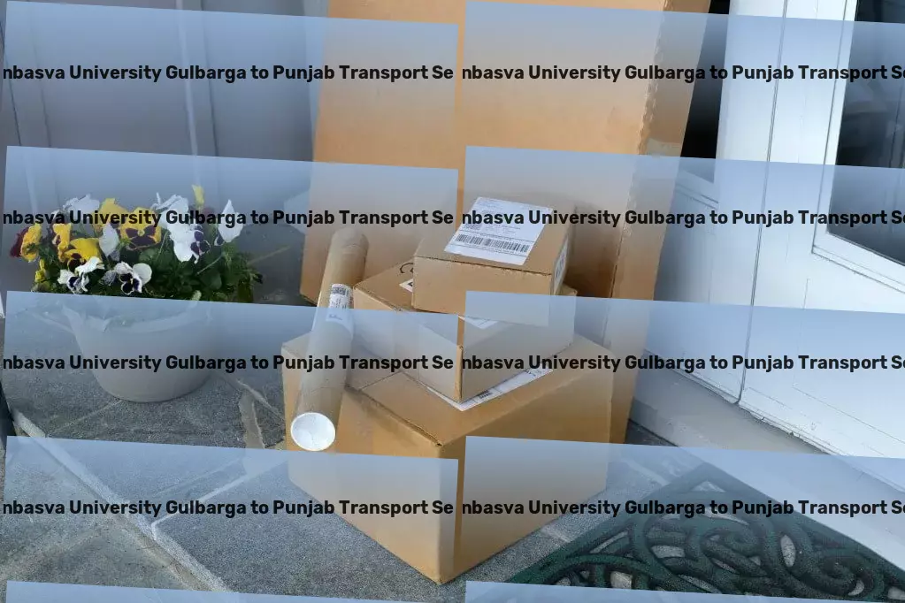 Sharnbasva University Gulbarga to Punjab Transport Professional goods moving