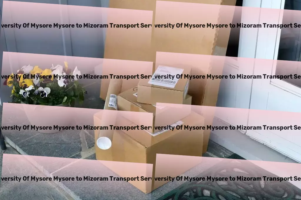 University Of Mysore Mysore to Mizoram Transport Professional goods shipment services