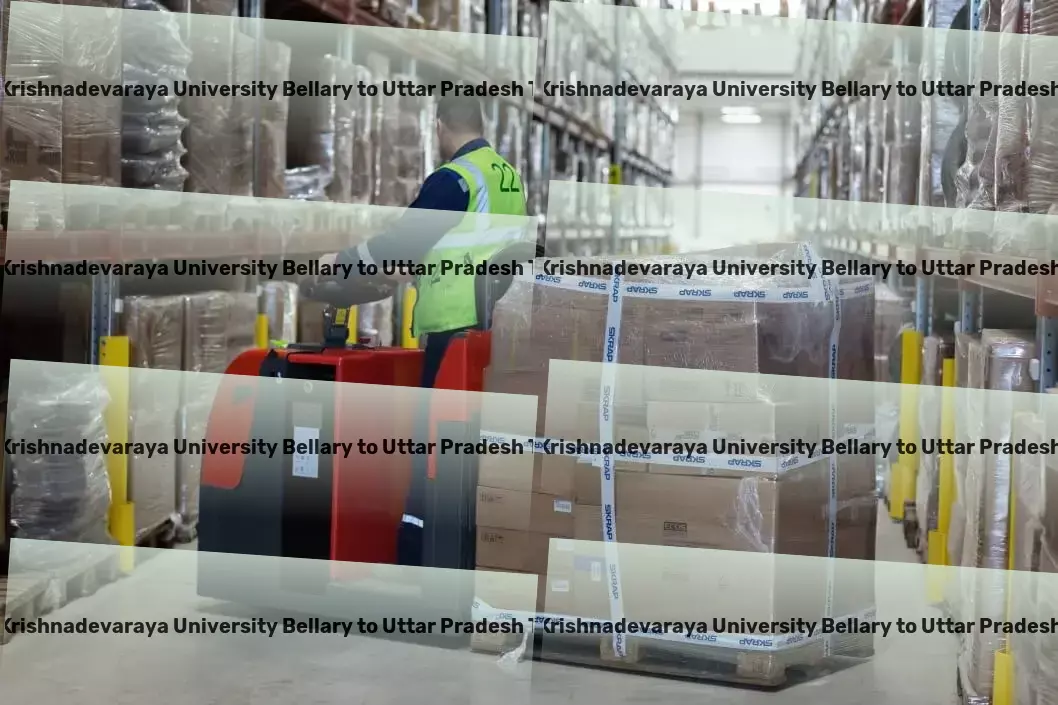 Vijayanagara Sri Krishnadevaraya University Bellary to Uttar Pradesh Transport Multi-regional cargo shipping