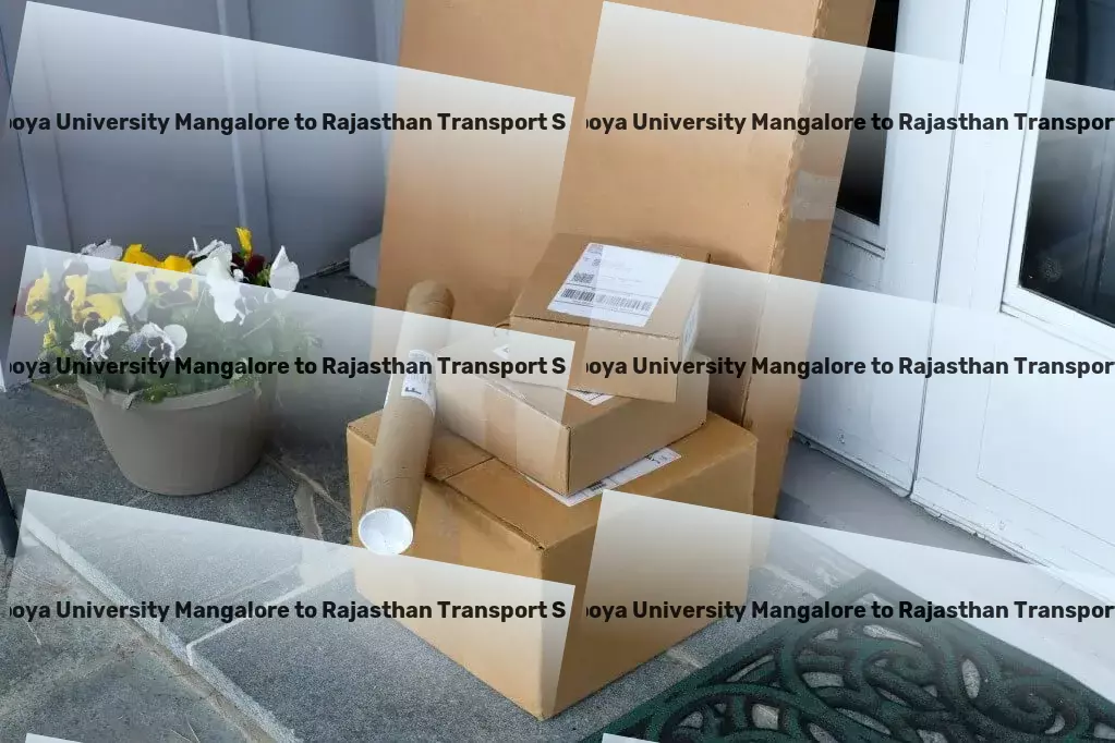 Yenepoya University Mangalore to Rajasthan Transport Large item courier services